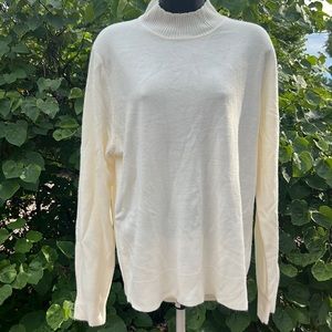 Cream Turtleneck Sweater